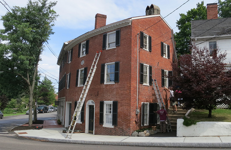 Folsom House restoration: shutters