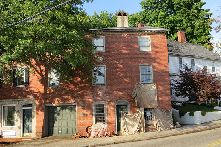 Simeon Folsom House, facade repair