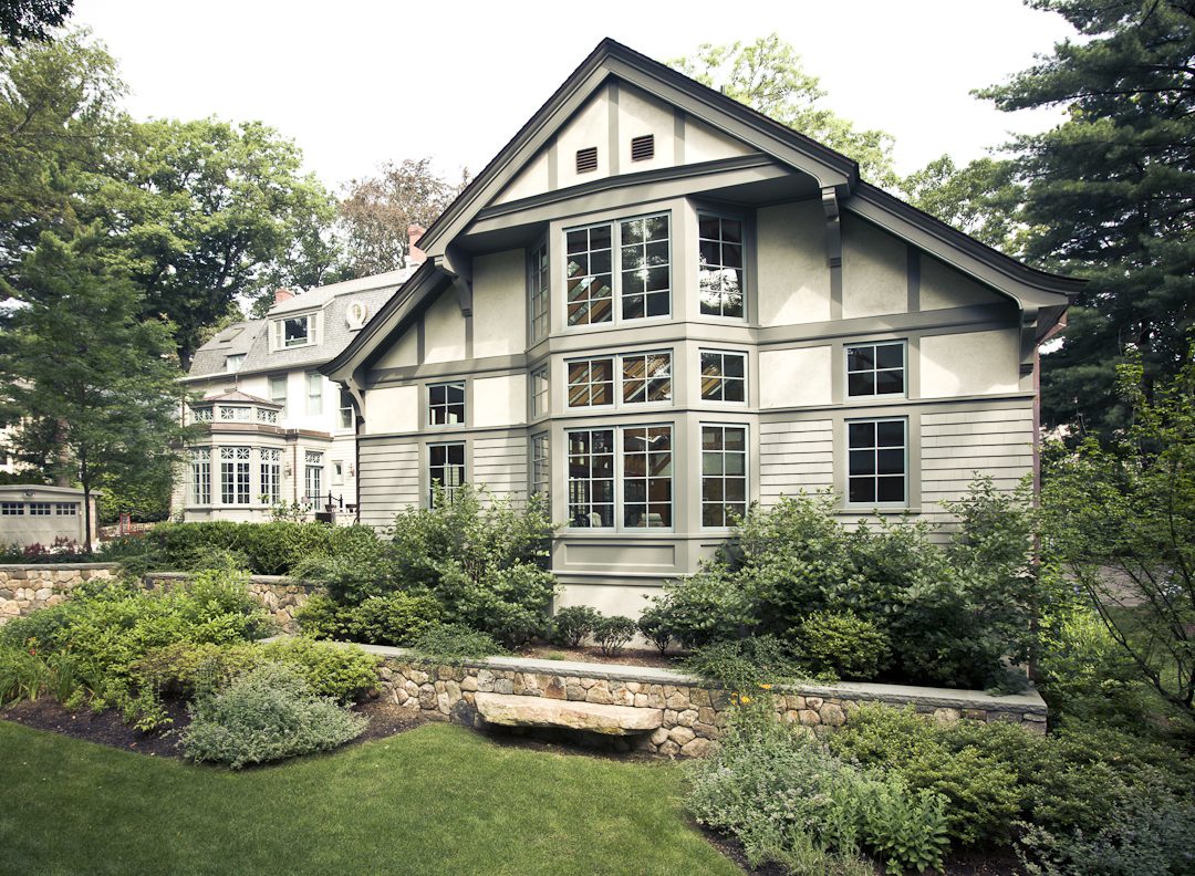 Newton Victorian pool house rear view