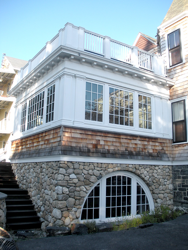 Shingle-style-addition Somerville Shingle Style kitchen addition
