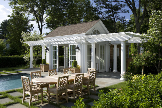 Weston Pool Cabana, side