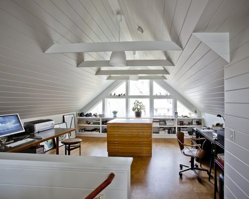 Photographer's Studio interior renovation by Merrimack Design Architects