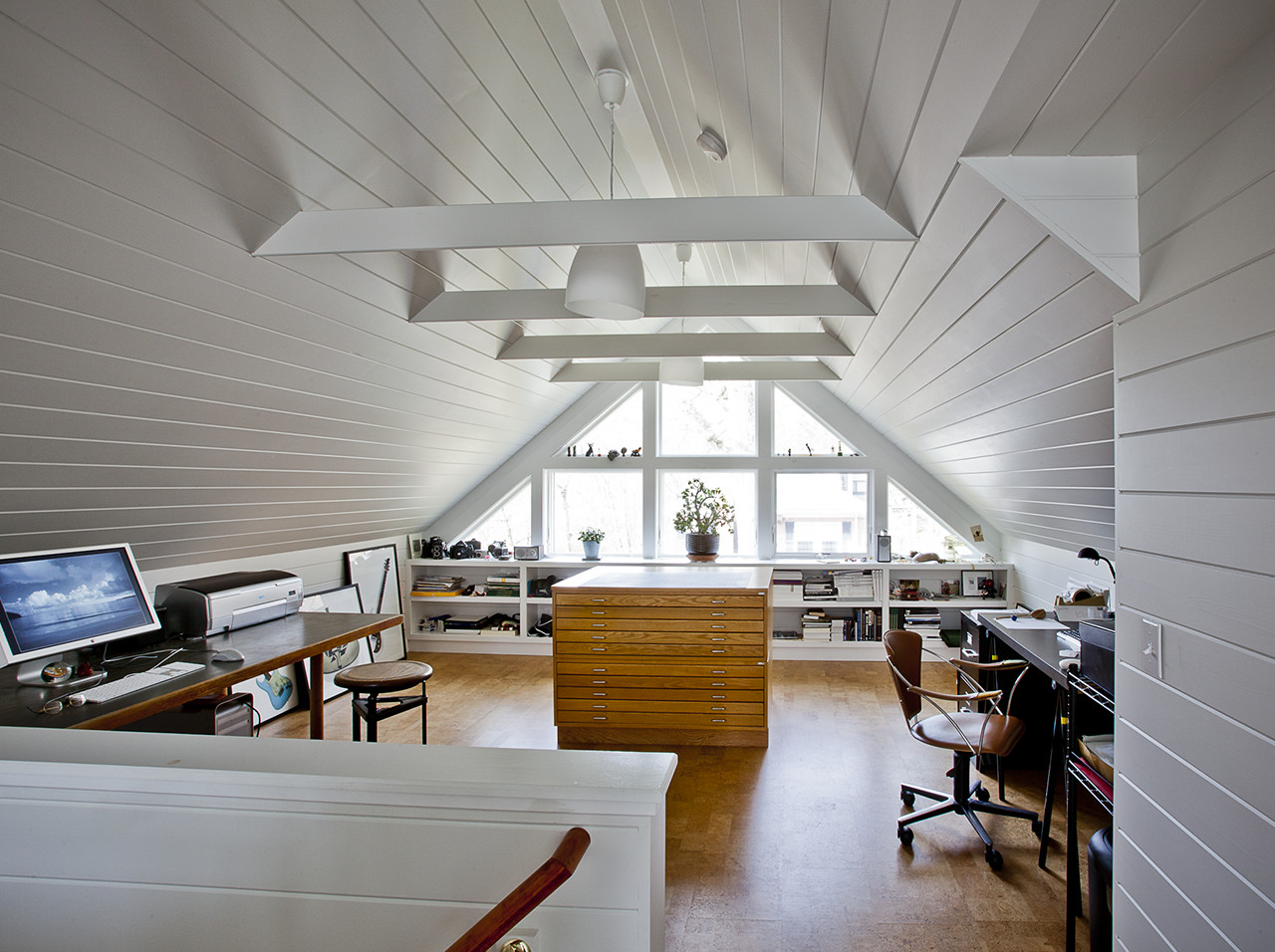 Photographer's Studio interior renovation by Merrimack Design Architects